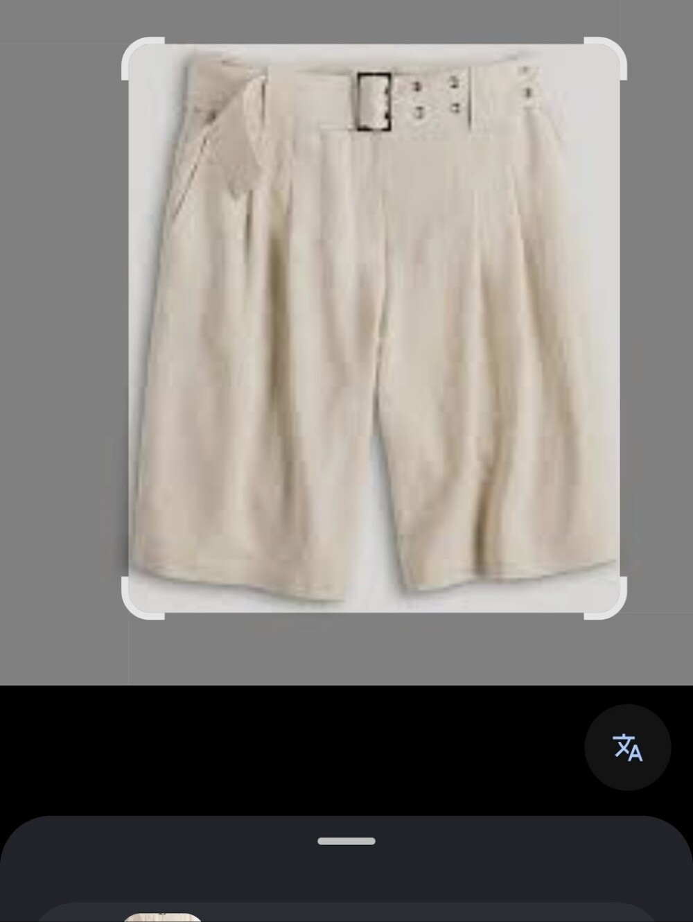 Simply Vera Vera Wang White High-Waist Belted Shorts